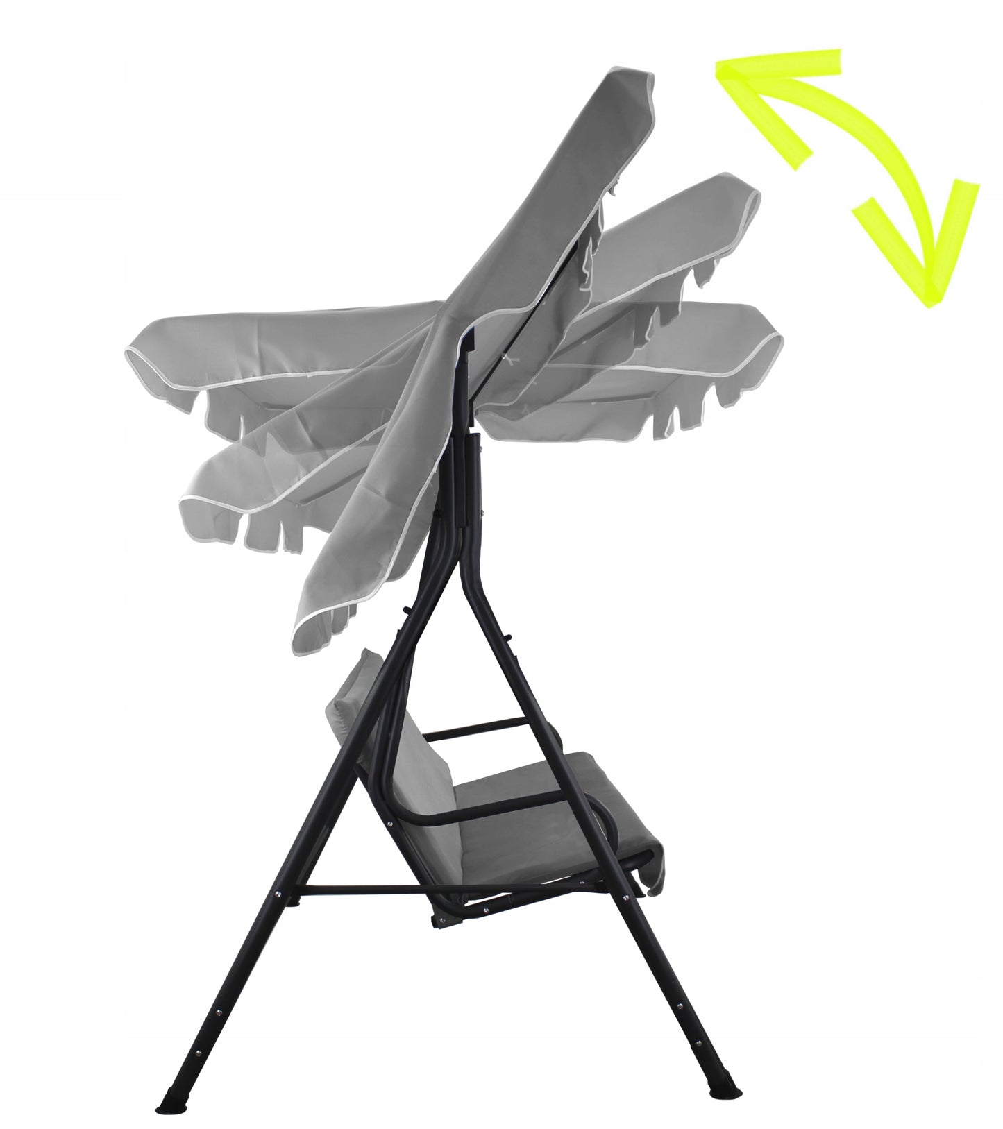Balansoar gradina Vicenza, 3 locuri, 220kg, gri