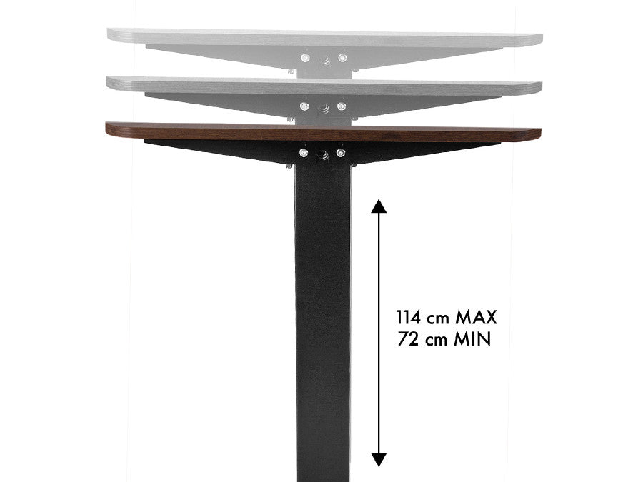 Birou reglabil electric Qualit, blat 120x60 cm, inaltime 72–114 cm, memorie 3 pozitii, sistem anti-coliziune, sarcina 70 kg, motor silentios