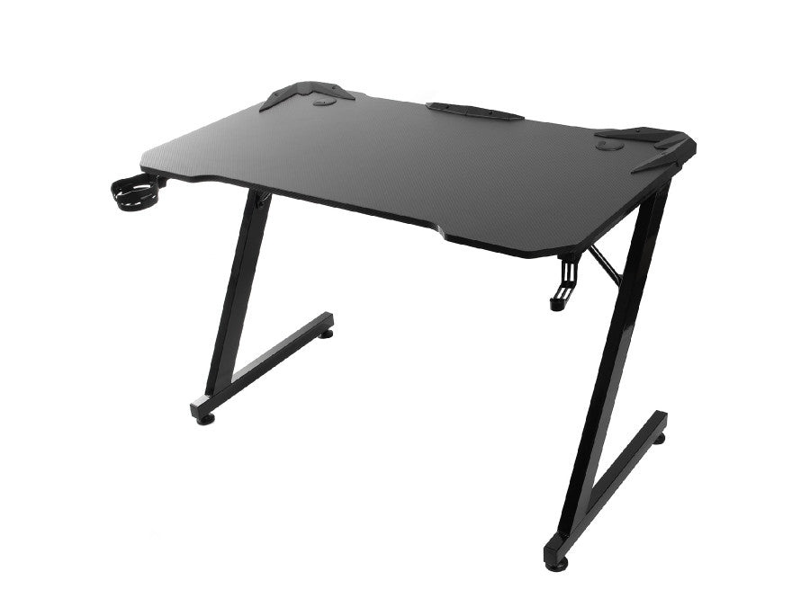 Birou gaming NanoRS RS345 –  dimensiune 110x60 cm, 150 kg, negru