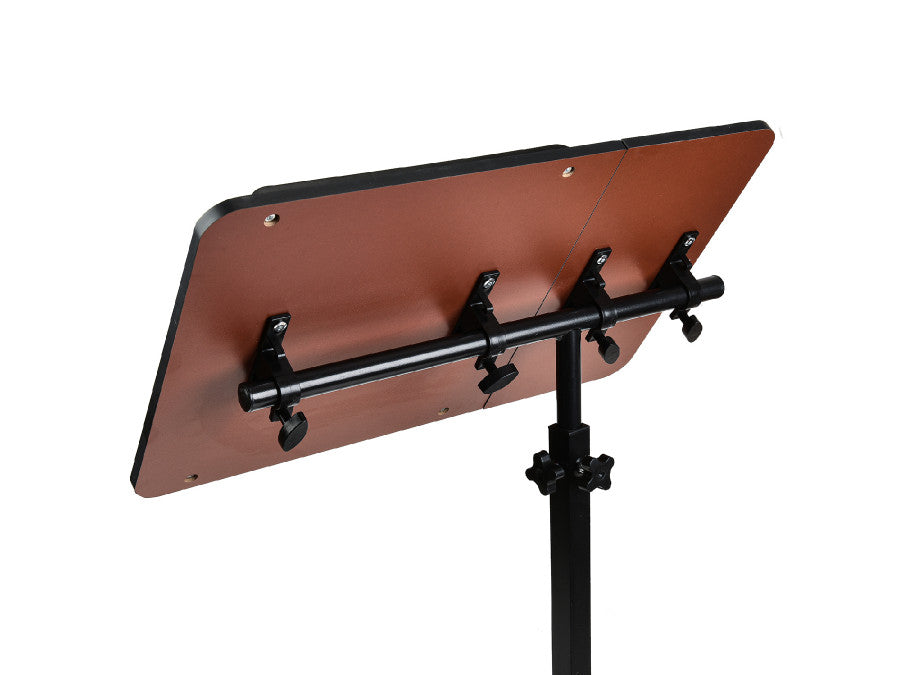 Birou mobil/stand laptop – dublu blat, dimensiune 80x40 cm, inaltime 59x89 cm, culoare negru