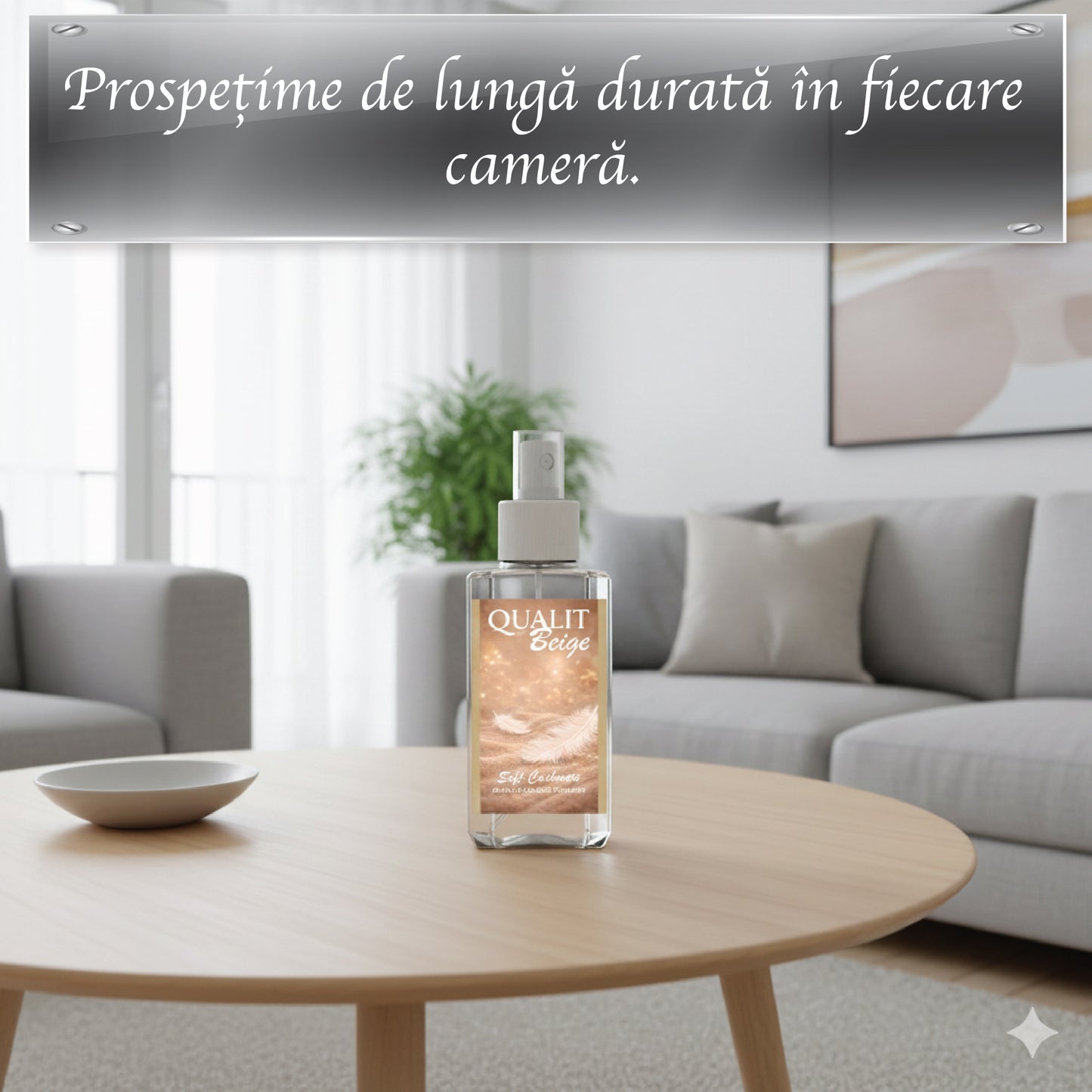 Parfum de camera concentrat, Qualit Beige, Soft Chashmere, 75 ml