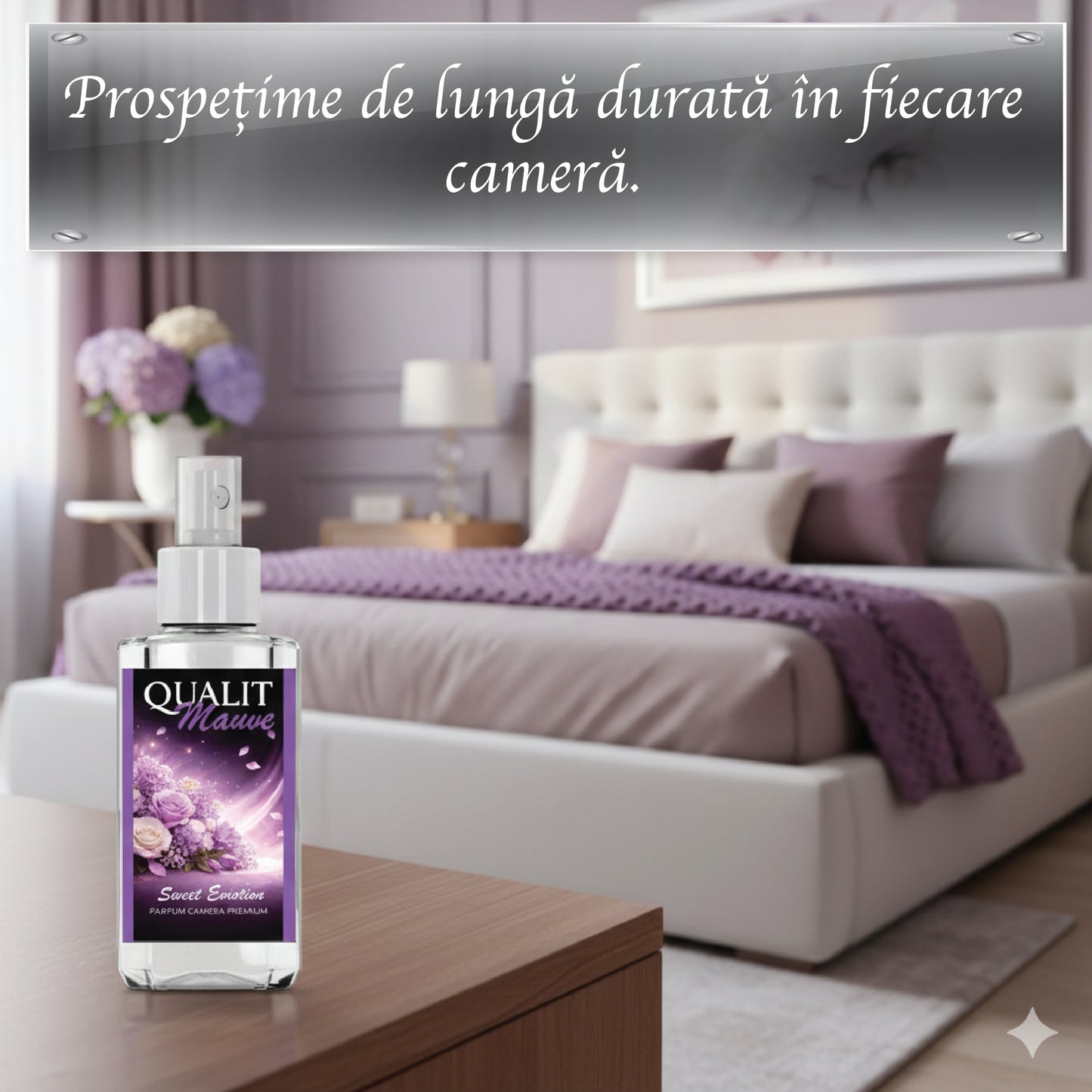 Parfum de camera concentrat, Qualit Mauve, Sweet Emotion, 75 ml