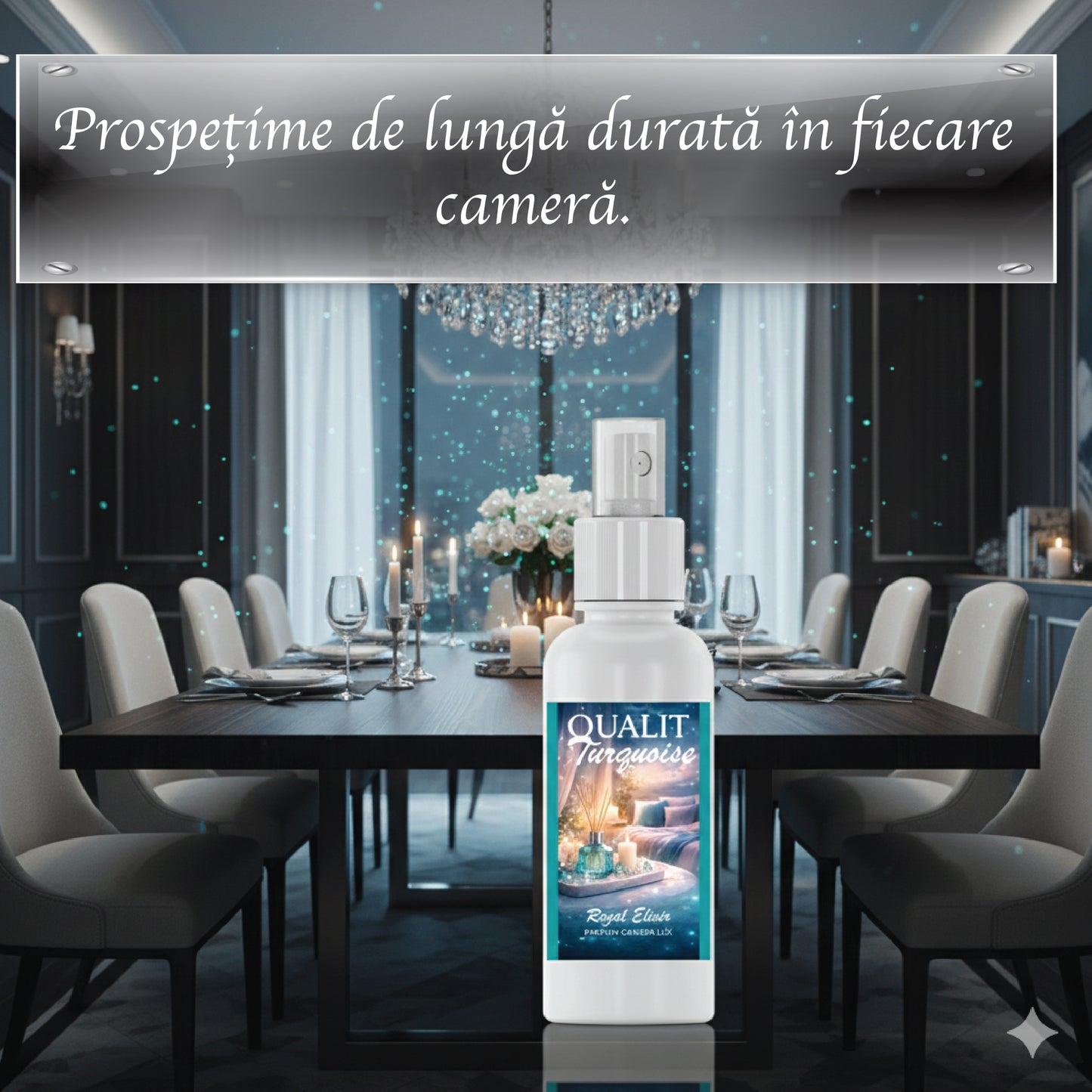 Parfum de camera concentrat, Qualit Turquoise, Royal Elixir, Seduction, 100 ml