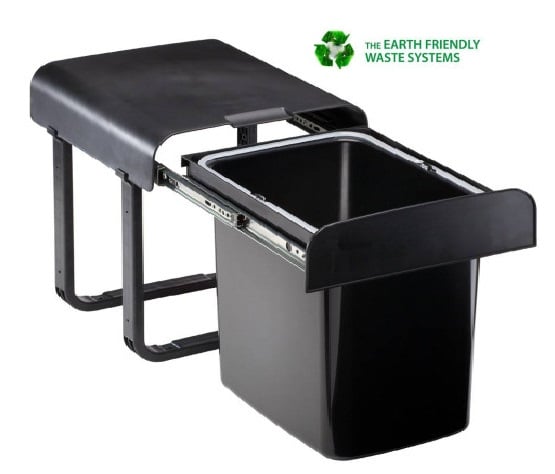 Cos gunoi incorporabil cu 1 compartiment x 34 litri