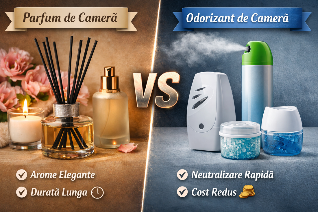 Parfum de Cameră vs Odorizant de Cameră