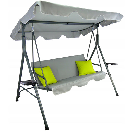 Balansoar gradina Vicenza, 3 locuri, 220kg, gri