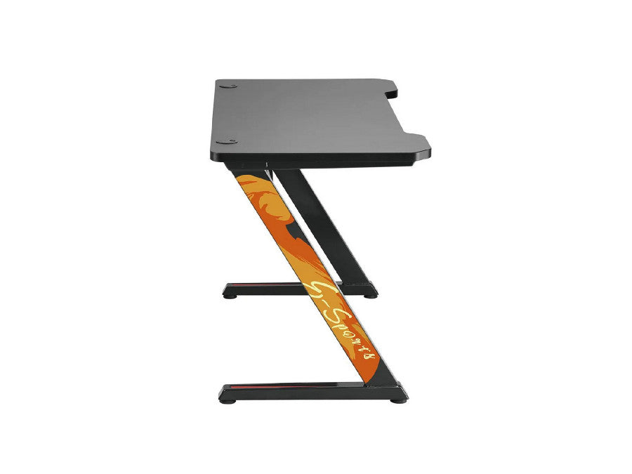 Birou gaming ergonomic NanoRS RS120 cu treceri cabluri, 120x60 cm