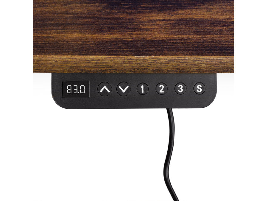 Birou reglabil electric Qualit, blat 120x60 cm, inaltime 72–114 cm, memorie 3 pozitii, sistem anti-coliziune, sarcina 70 kg, motor silentios