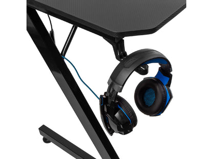 Birou gaming NanoRS RS345 –  dimensiune 110x60 cm, 150 kg, negru