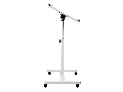 Birou mobil/stand laptop – dublu blat, dimensiune 80x40 cm, inaltime 59x89 cm, culoare alb