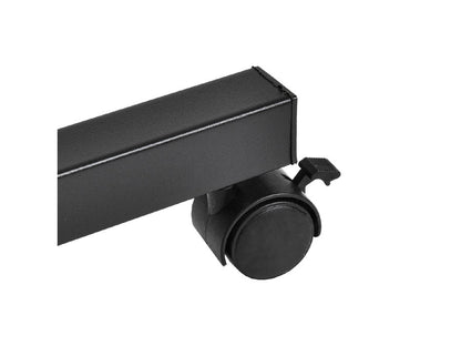 Birou mobil/stand laptop – dublu blat, dimensiune 80x40 cm, inaltime 59x89 cm, culoare negru