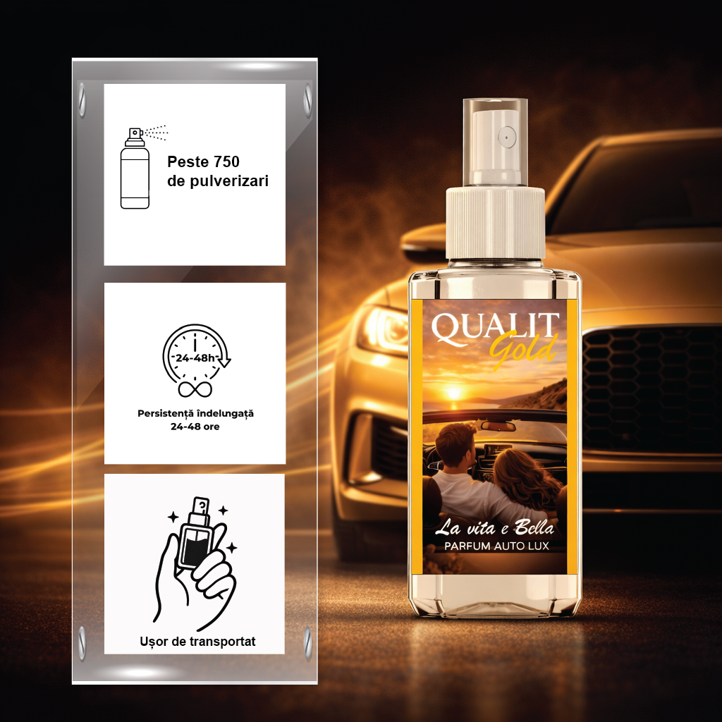 Odorizant auto concentrat, Qualit Gold, La vita e Bella, 75 ml
