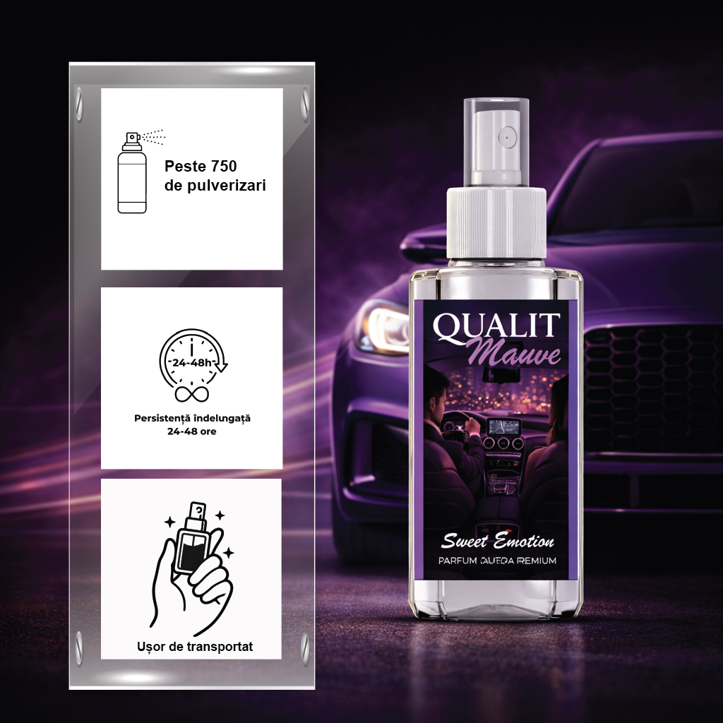 Odorizant auto concentrat, Qualit Mauve, Sweet Emotion, 75 ml