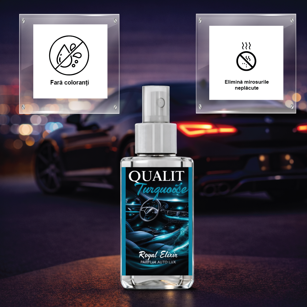 Odorizant auto concentrat, Qualit Turquoise, Royal Elixir, Seduction, 75 ml