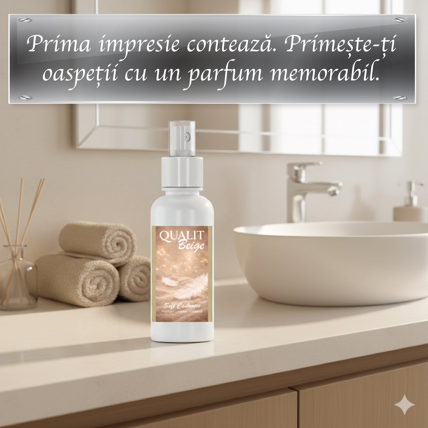 Parfum de camera concentrat, Qualit Beige, Soft Chashmere, 100 ml