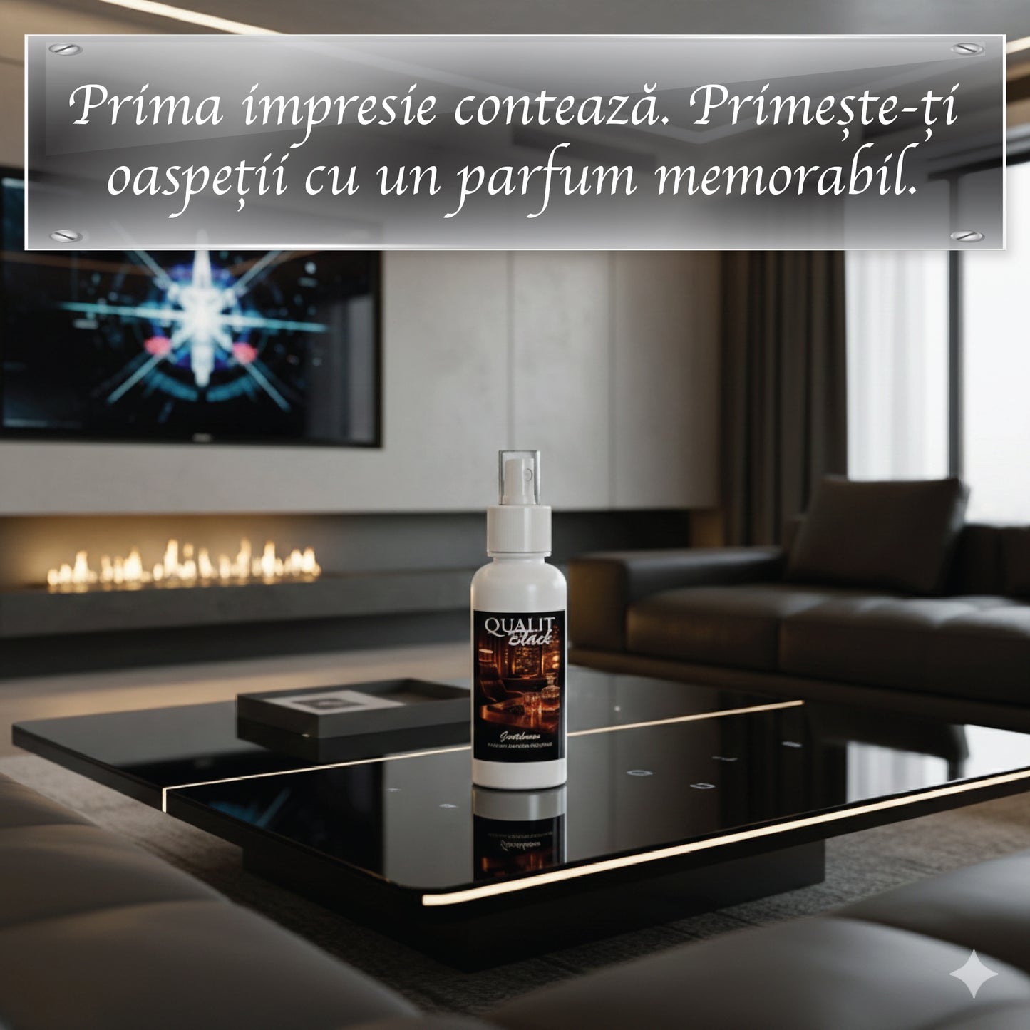 Parfum de camera concentrat, Qualit Black, Gentleman, 100 ml