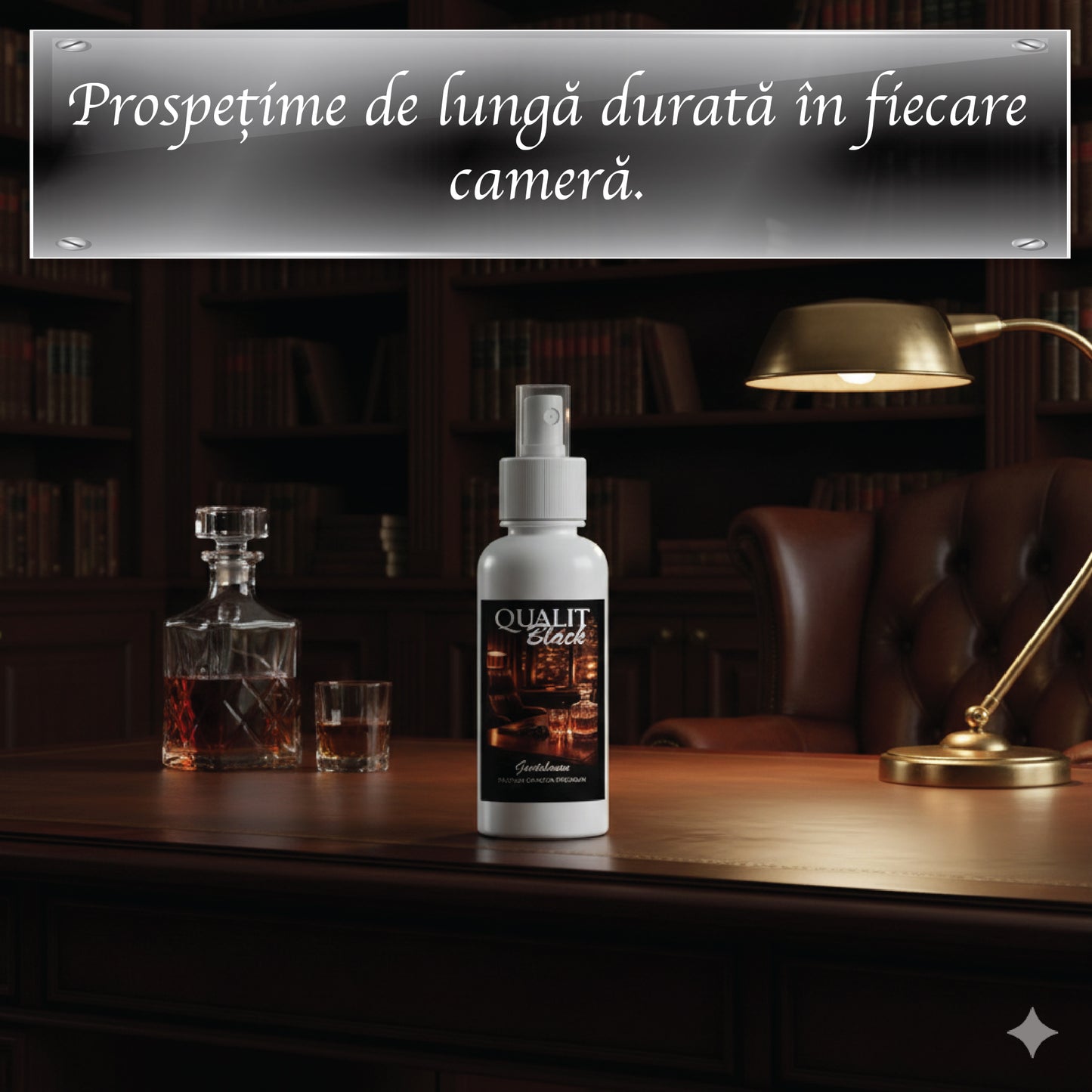 Parfum de camera concentrat, Qualit Black, Gentleman, 100 ml