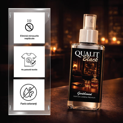 Parfum de camera concentrat, Qualit Black, Gentleman, 75 ml