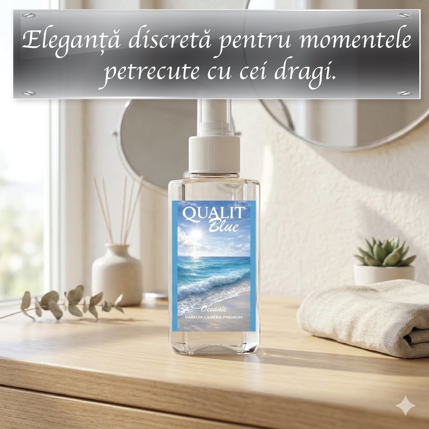 Parfum de camera concentrat, Qualit Blue, Oceanic, 75 ml