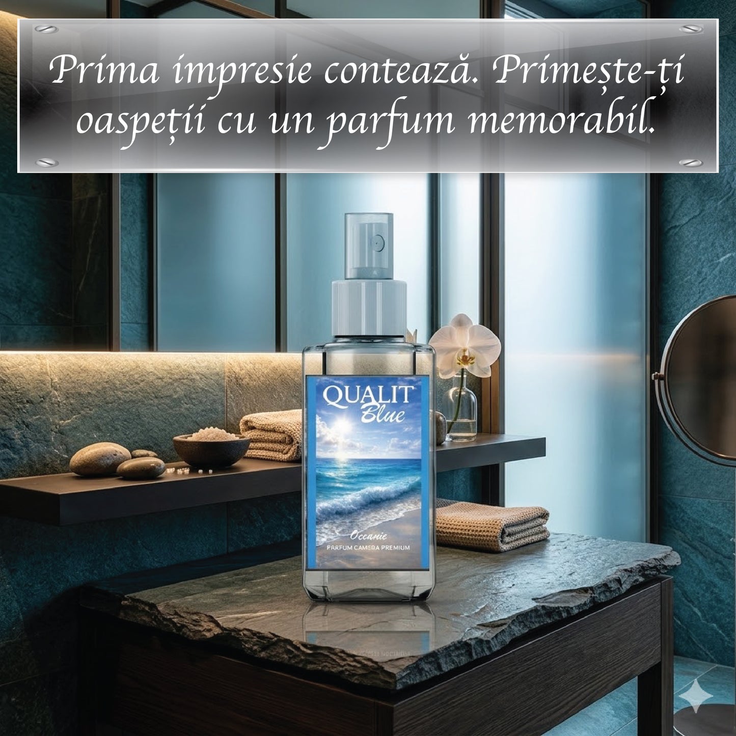 Parfum de camera concentrat, Qualit Blue, Oceanic, 75 ml
