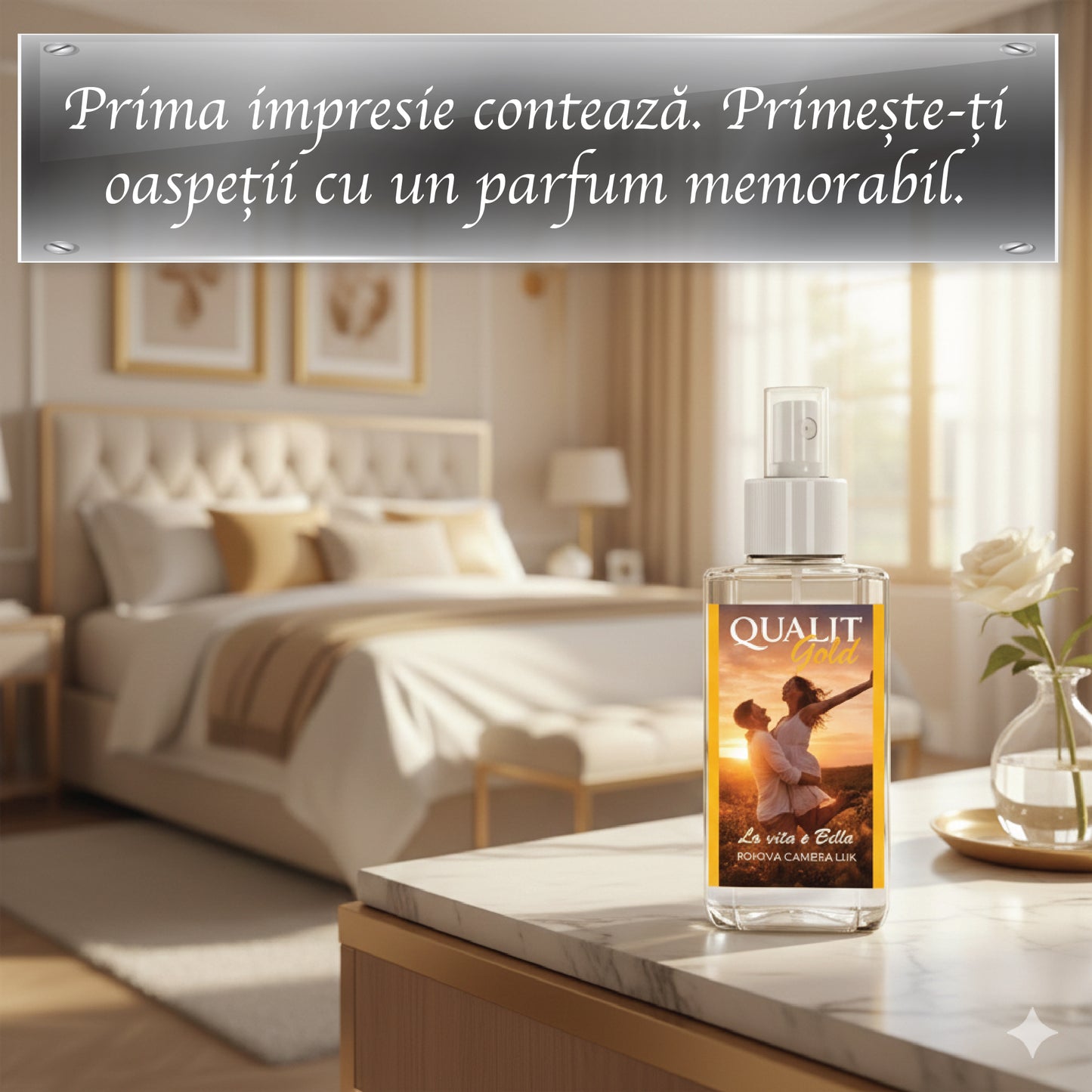 Parfum de camera concentrat, Qualit Gold, La vita e Bella, 75 ml