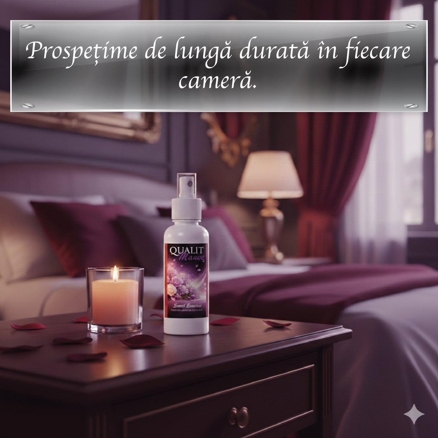 Parfum de camera concentrat, Qualit Mauve, Sweet Emotion, 100 ml