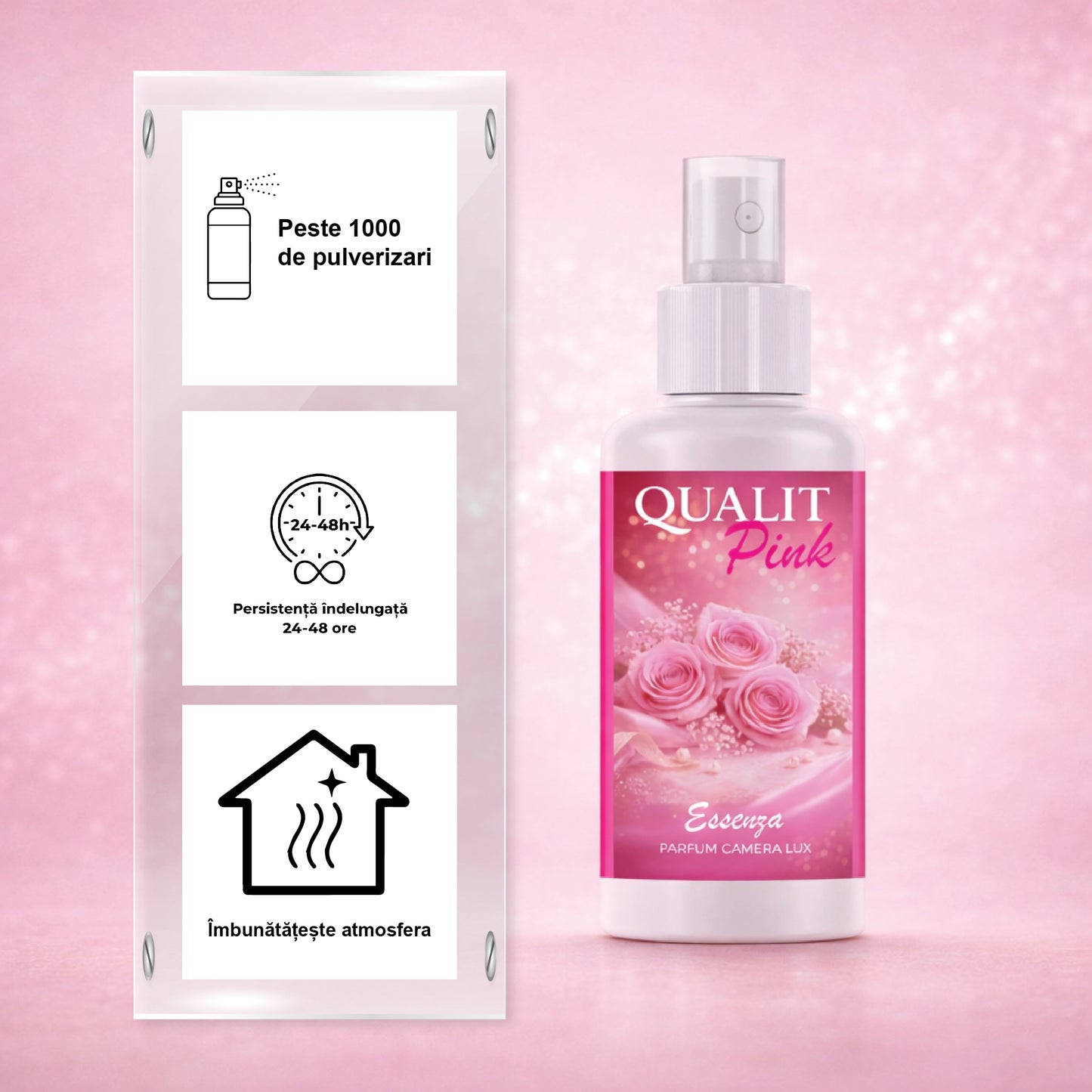 Parfum de camera concentrat, Qualit Pink, Essenza, 100 ml