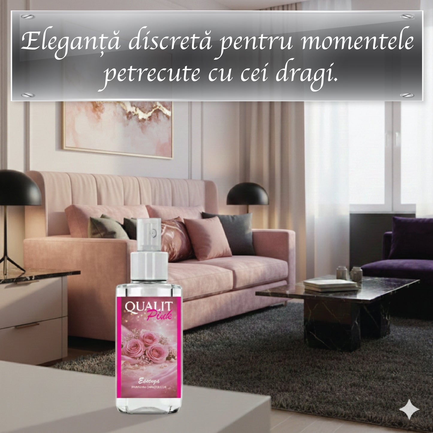 Parfum de camera concentrat, Qualit Pink, Essenza, 75 ml