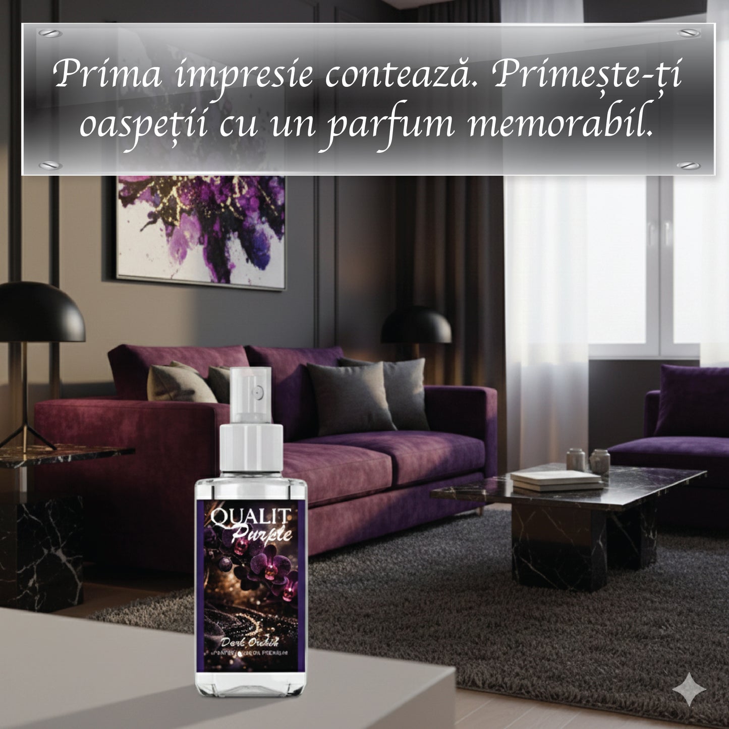 Parfum de camera concentrat, Qualit Purple Dark Orchid, 75 ml