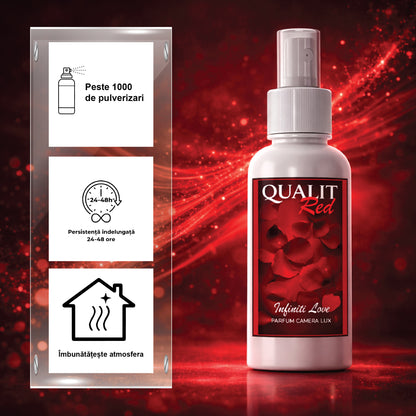 Parfum de camera concentrat, Qualit Red Infiniti Love, 100 ml