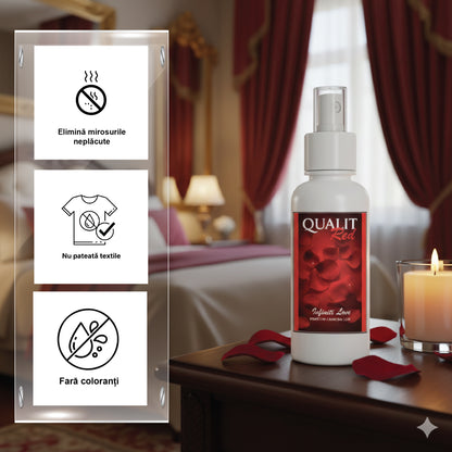 Parfum de camera concentrat, Qualit Red Infiniti Love, 100 ml