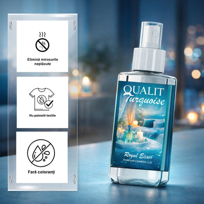 Parfum de camera concentrat, Qualit Turquoise, Royal Elixir, Seduction, 75 ml