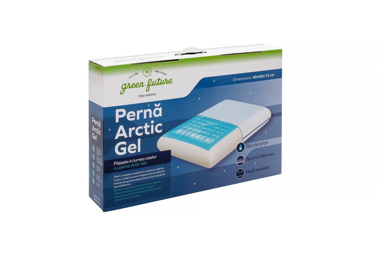Perna cu memorie Soft Memory Arctic Gel 40x60cm