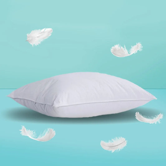 Perna puf si pana de gasca, tesatura de bumbac, dimensiune 50x70 cm