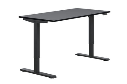 Birou reglabil electric Flexi  dimensiune 140x58 cm, inaltime 70–115 cm, motor electric, negru