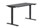 Birou reglabil electric Flexi  dimensiune 140x58 cm, inaltime 70–115 cm, motor electric, negru