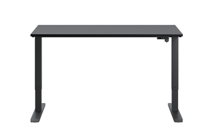 Birou reglabil electric Flexi  dimensiune 140x58 cm, inaltime 70–115 cm, motor electric, negru